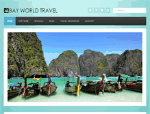 Tablet Screenshot of bayworldtravel.com